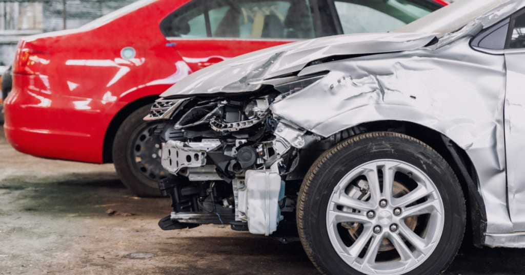 Before/After of collision repair